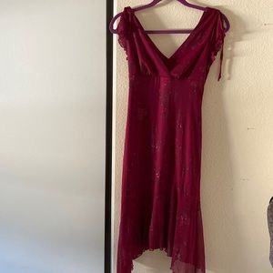 Dark Pink/Purple Sparkly Flower Dress